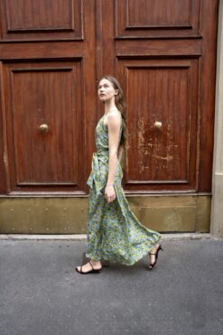 Abito Bucolia in seta - Verde